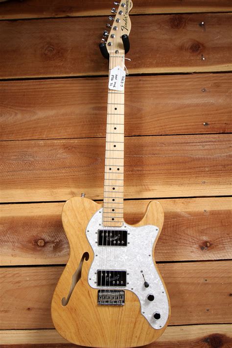 Fender 72 Telecaster Deluxe Thinline Re Issue Natural Semi Hollow Tele