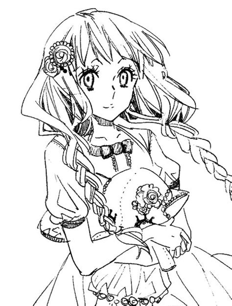 15 Best Uncolored Anime Images On Pinterest Sketches Character