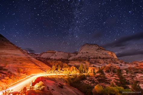 Zion National Park Night Sky • James Kaiser Photography