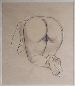 George Grosz Er Tico Dibujo A L Piz De Desnudo Femenino Lote Ebay