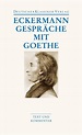 Gespräche mit Goethe. Buch von Johann Peter Eckermann (Deutscher ...