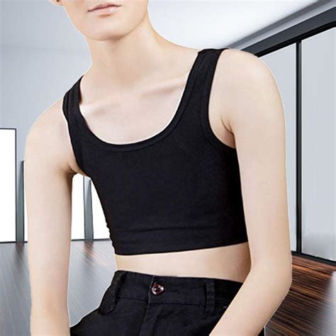 Women Chest Binder Lesbian Sportwear Trans Crop Top Flat Breast Binder Les Corset Stretch Body
