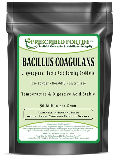 Bacillus Coagulans L Sporogenes Probiotic Powder 50 Billiongram