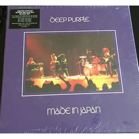 Deep Purple ‎ Made In Japan 9 × Vinyl Lpbox Set Deluxe Edition Limited Edition Doğa Plak