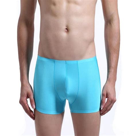 buy men boxers brand cockcon underwear man seamless straight waist thin
