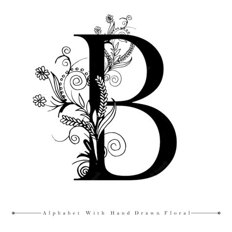 Premium Vector Alphabet Letter B