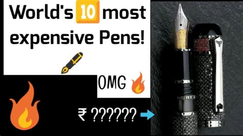 Worlds 10 Most Expensive Pens Youtube