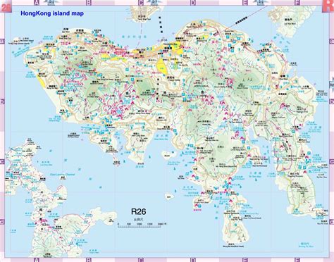 Stadtplan Von Hongkong Stadt Detaillierte Gedruckte Karten Von