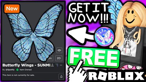 Free Accessory How To Get Butterfly Wings Sunmi Roblox Spotify