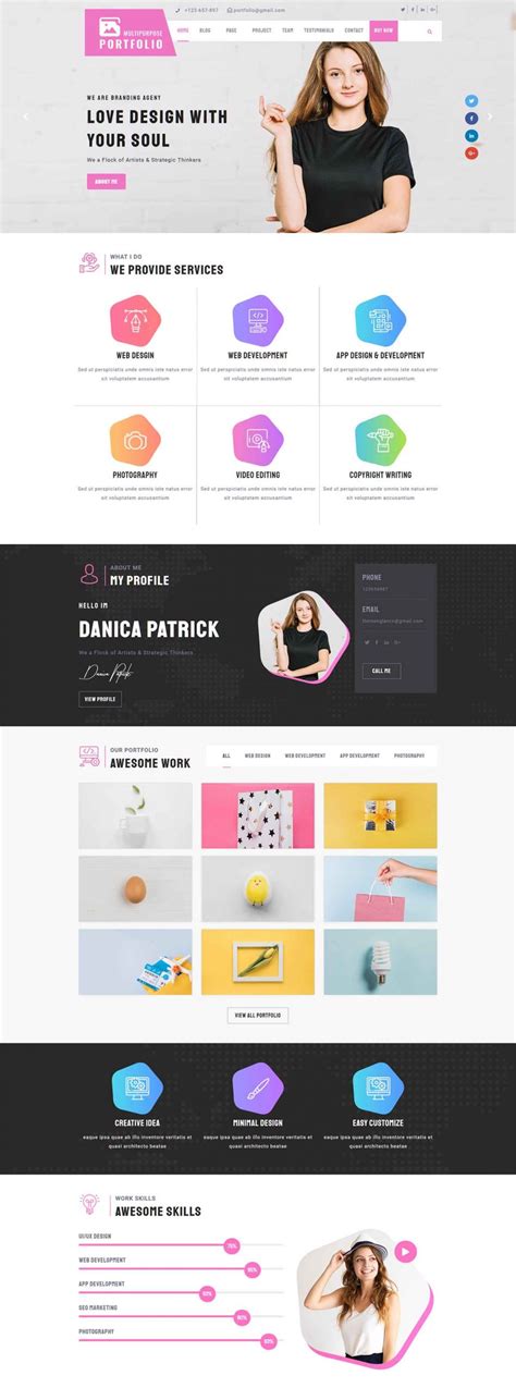 55 Best Wordpress Themes For Graphic Designers 2023 Free And Premium