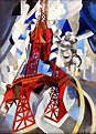 Red Eiffel Tower Painting by Robert Delaunay Reproduction | Etsy in ...