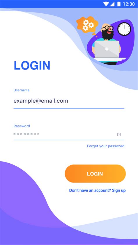 Free Android Login Designs Login Design Android App Design Android
