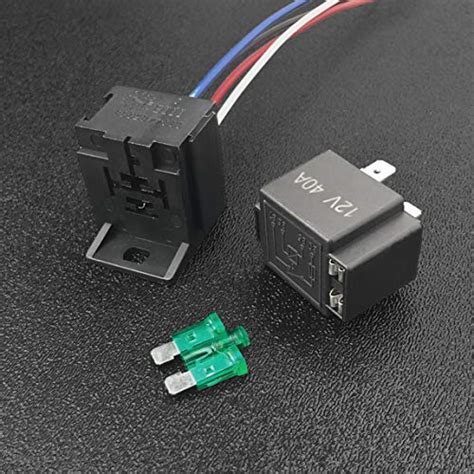 Mgi Speedware Fused Relay 40a 12vdc 4 Pin Spst With Harness Socket And