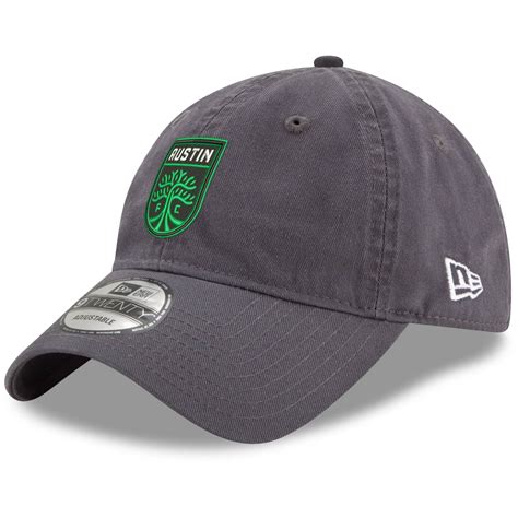 Mens Austin Fc New Era Gray Team Logo 9twenty Adjustable Hat