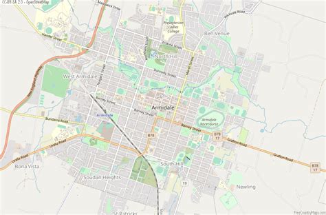 Armidale Map Australia Latitude And Longitude Free Maps