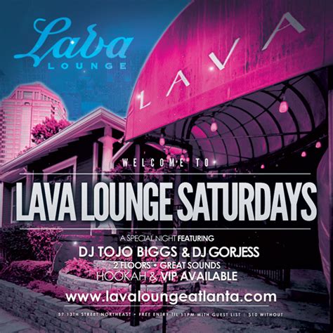 Lava Lounge Saturdays At Lava Lounge With My Favorite Sin Free