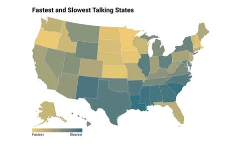 Fastest Vs Slowest Talking Us States Maps On The Web