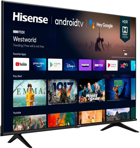 Best Buy Hisense 43 Class A6g Series Led 4k Uhd Smart Android Tv 43a6g