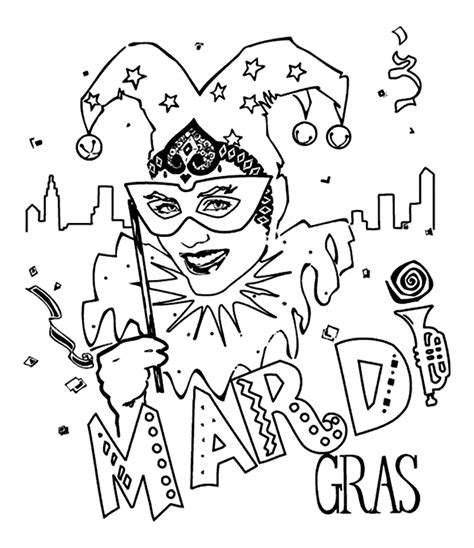 Find & download free graphic resources for mardi gras. Mardi Gras Jester Coloring Page | crayola.com