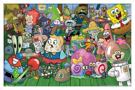 Nickelodeon Spongebob Character Wall Poster 14725 X 22375