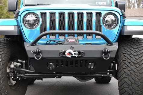 Jeep Jl And Jt Summit Recessed Winch Modular Front Bumper Hyline Offroad