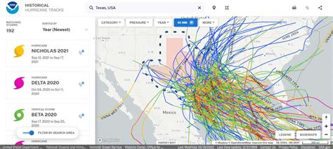 Map Here S Every Hurricane To Hit Texas Since 1842