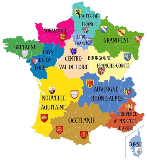 Nouvelles Regions Géographie Carte Des Régions Les Régions De France