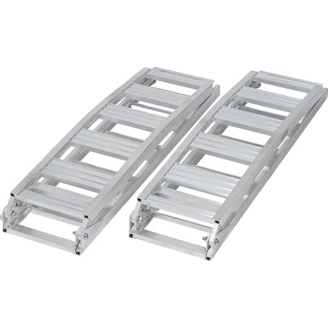 Ultra Tow Folding Arched Aluminum Loading Ramp Set — 1500 Lb Capacity