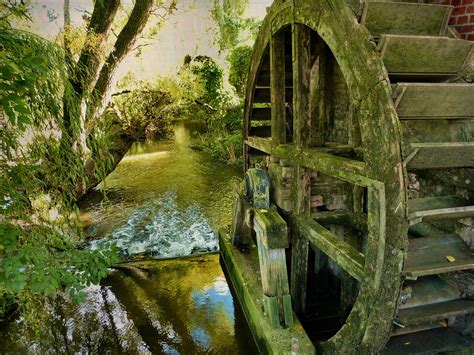 Man Made Watermill 4k Ultra Hd Wallpaper