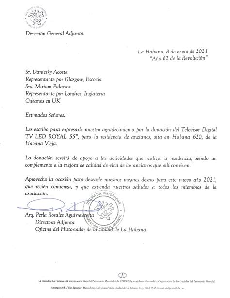 Carta De Agradecimiento Personal