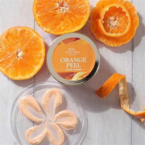 Orange Peel Face Scrub Skinvibes Naturals