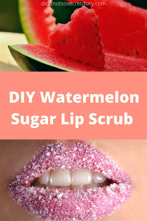 Diy Sugar Watermelon Lip Scrub Super Easy To Make Sugar Lip Scrub Diy