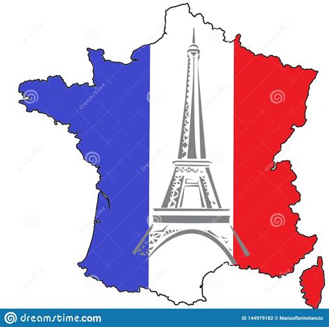 Maybe you would like to learn more about one of these? Carte De La France, De Drapeau National Et De Tour Eiffel ...