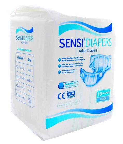 Sensi Disposable Adult Diapers 10 Pieces Buy Sensi