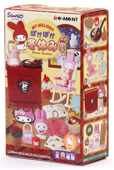 My Melody Winter Vacation Re Ment Miniature Blind Box 12 Re Ment
