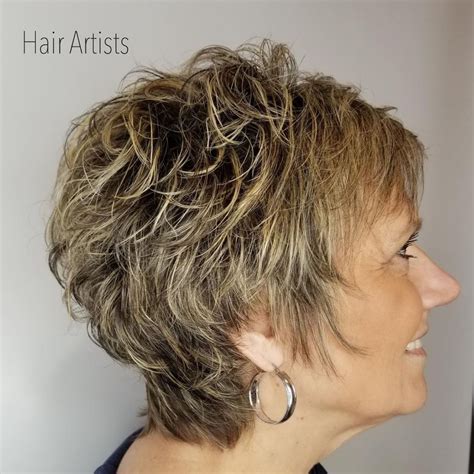 Short Tapered Shaggy Haircut For Women Over 50 In 2020 Shaggy Short