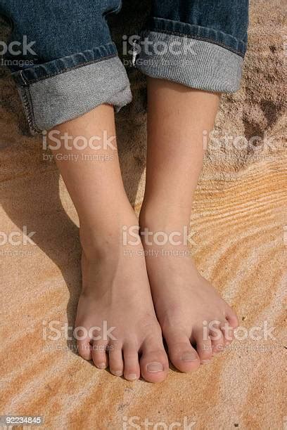 Kids Bare Feet Stock Photo Download Image Now Number 10 Ankle