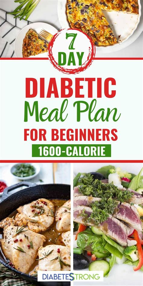 Day Diabetes Meal Plan With Printable Grocery List Diabetic Meal