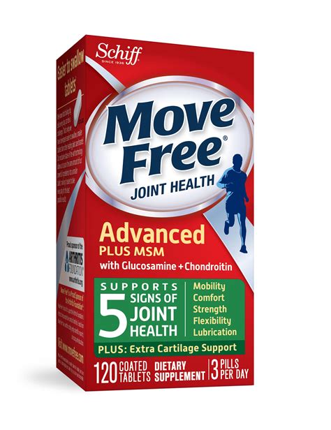Move Free Advanced Glucosamine Chondroitin Msm And Hyaluronic Acid Joint Supplement