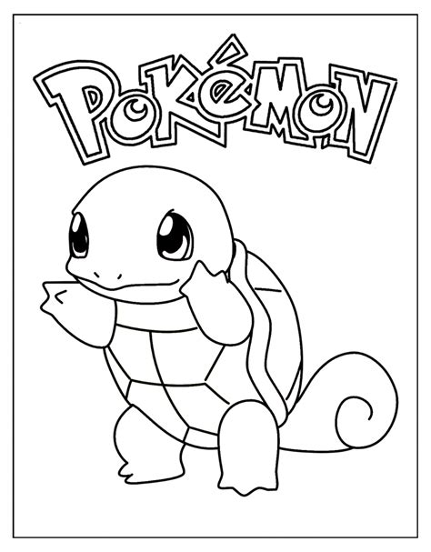 6 Desenhos Do Squirtle Para Baixar Imprimir Colorir E Pintar