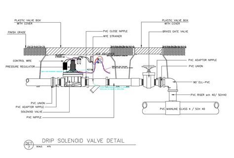 Drip Solenoid Valve Detail In Autocad D Drawing Dwg File Cad File