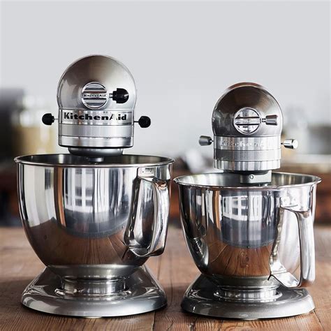 The kitchenaid artisan and artisan design both weigh about 23 pounds while the artisan mini weighs about 16 pounds. KitchenAid® Artisan Mini Stand Mixer with Flex Edge Beater ...