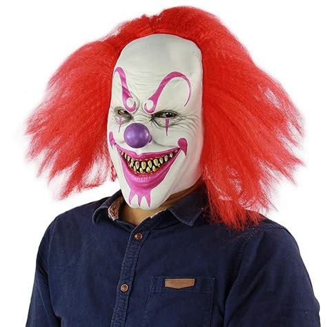 Scary And Sinister Halloween Clown Masks Costume Cosplay Props Adult