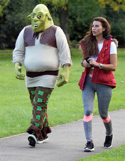Jenny Thompson Goes On A Walk With Shrek In Major Dig At Wayne Rooney
