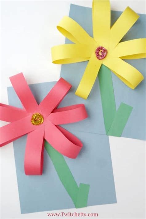 Giant Paper Flowers ~ Construction Paper Crafts For Kids Twitchetts