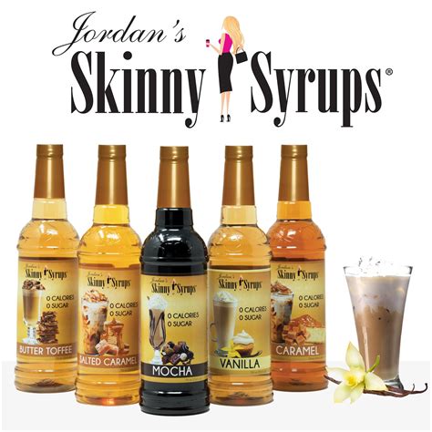 Jordan S Skinny Syrups Sugar Free Zero Calorie 750ml Coffee Syrups