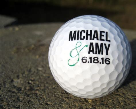 Personalized Golf Balls Set Of 6 Custom Golf Balls Etsy