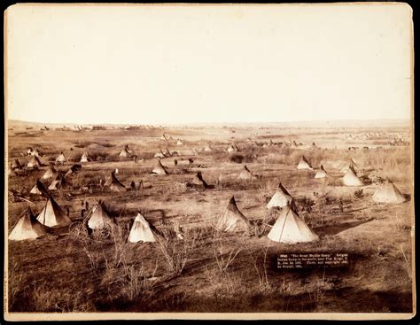 Hostile Indian Camp The Largest Indian Camp In Us Near Pine Ridge Sd Unknown Gilcrease