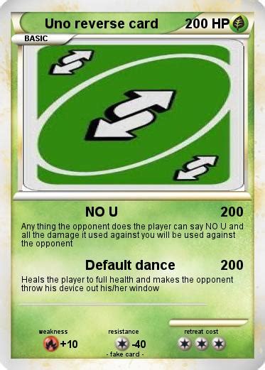 Pokémon Uno Reverse Card 8 8 No U My Pokemon Card