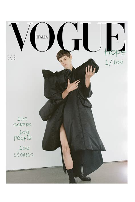 vogue italia di settembre le 100 copertine vogue italia